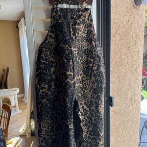 Leopard Print Overalls